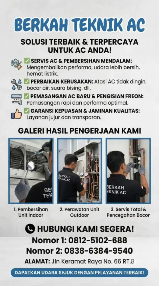 jasa servis/cuci ac