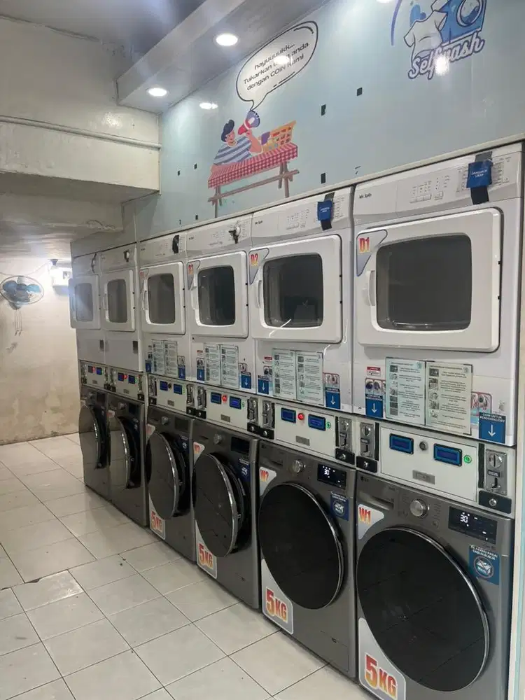 Usaha laundry coin siap pakai tinggal lanjut langsung cuan