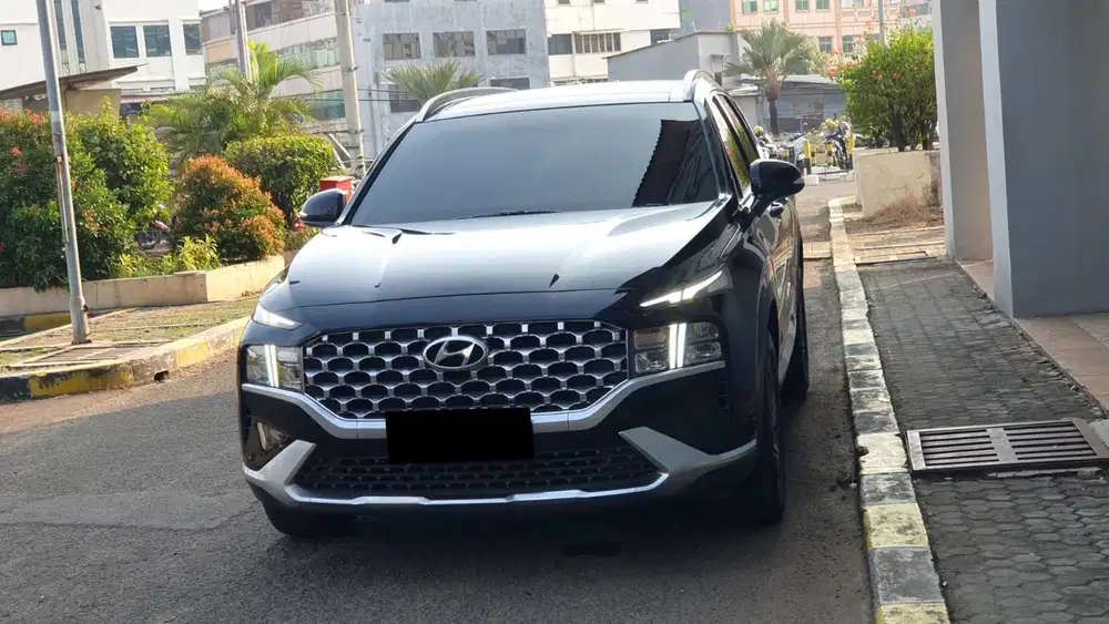 Km 26rb hyundai santafe santa fe prime 2024 hitam pajak panjang
