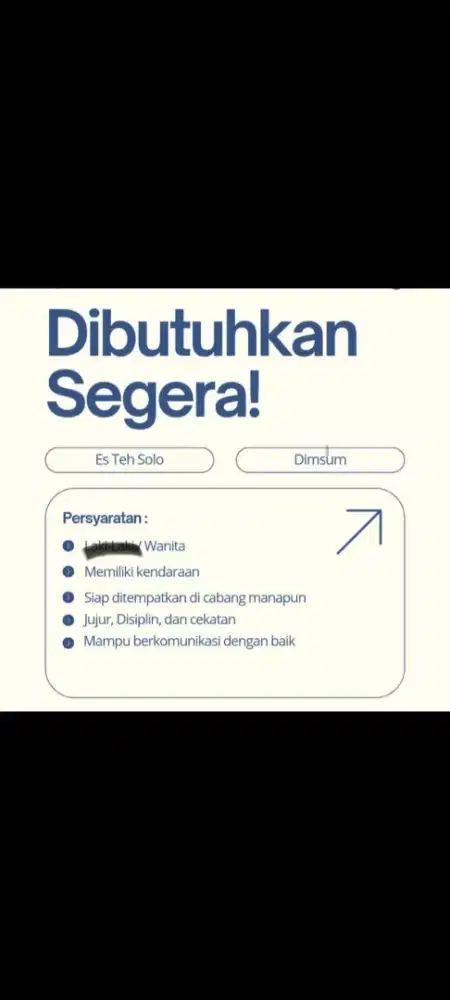 LOKER DIMSUM DAN ES TEH