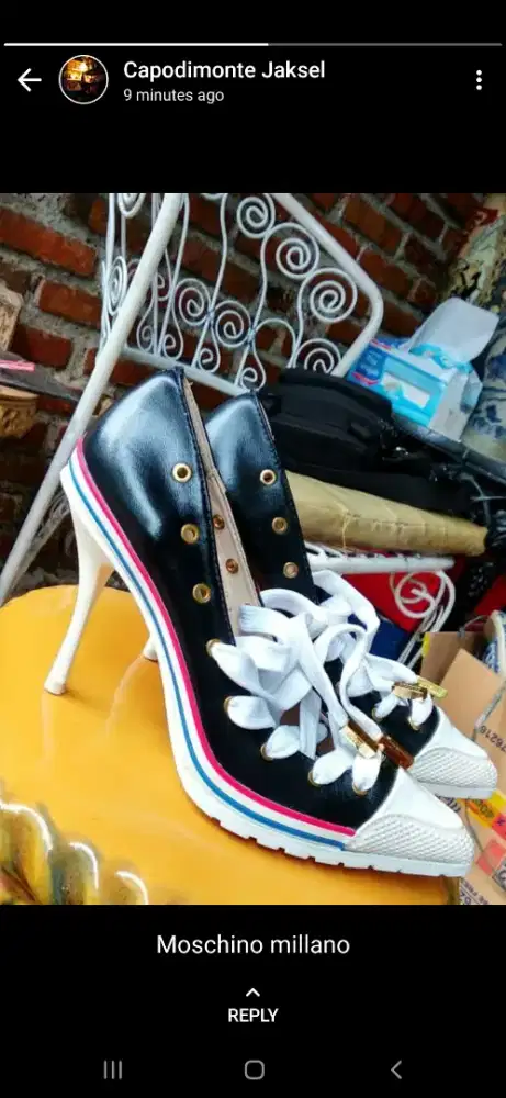 Sneaker Heels Moschino Milano (Made in Italy)