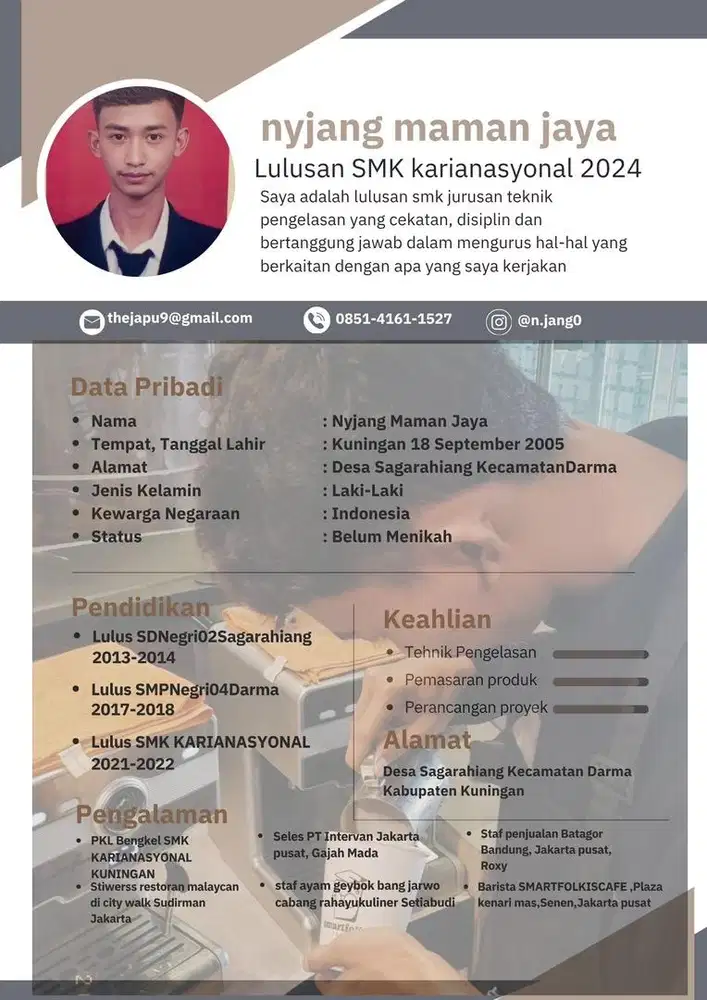 nyari kerja apa aja terakhir kerja jadi barista
