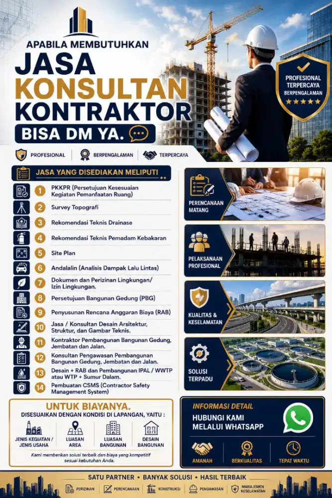 Jasa Konsultan Kontraktor Konstruksi