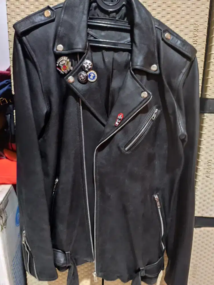 JAKET KULIT ASLI SIZE L MADE IN GARUT