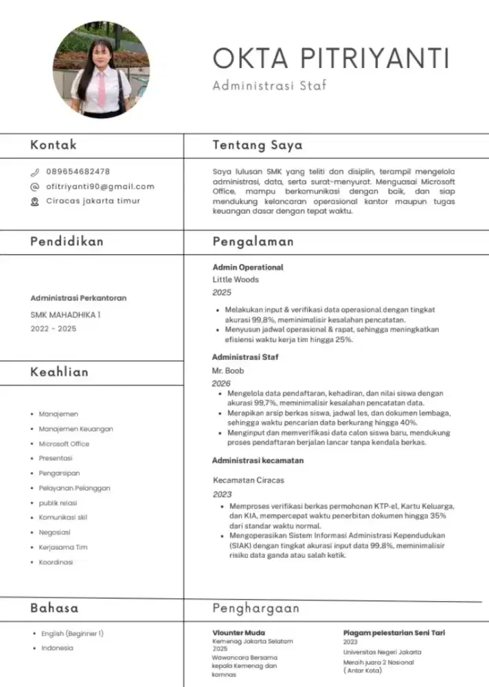 Mencari lowongan kerja administrasi