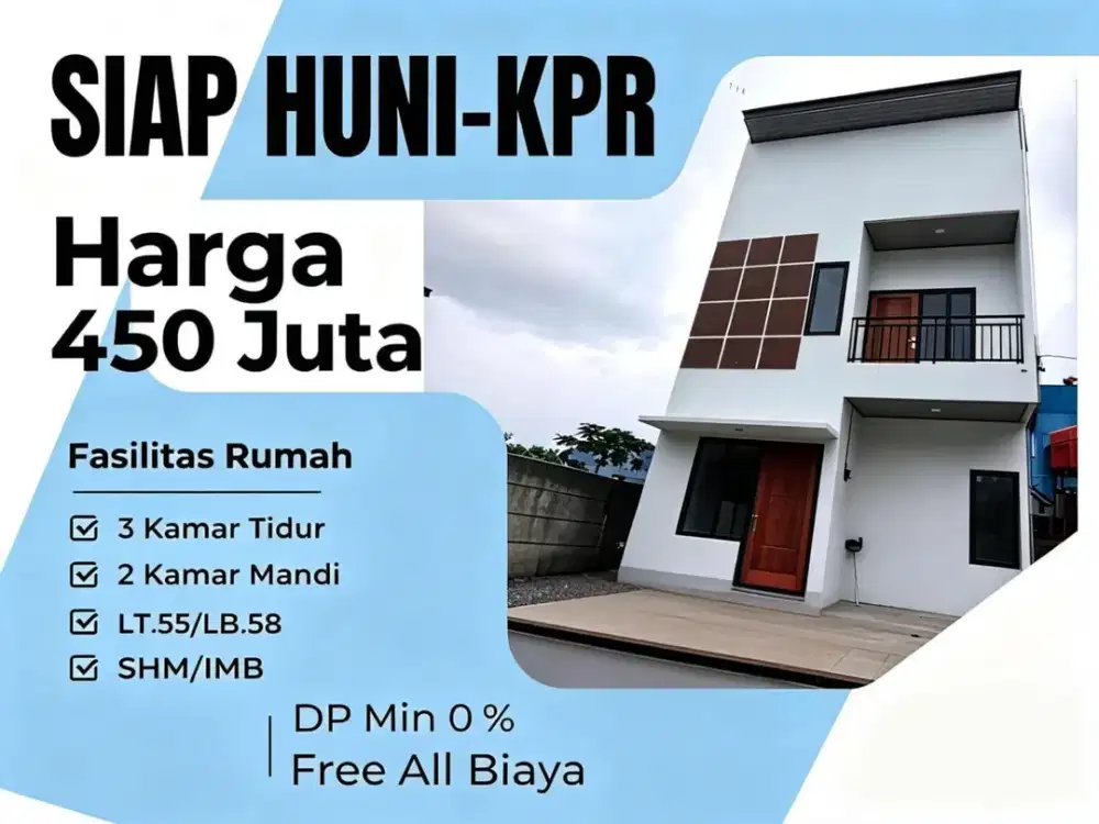 2 Unit Rumah New Non Cluster Dekat Gerbang Tol Cisalak Depok- DP Bebas KPR