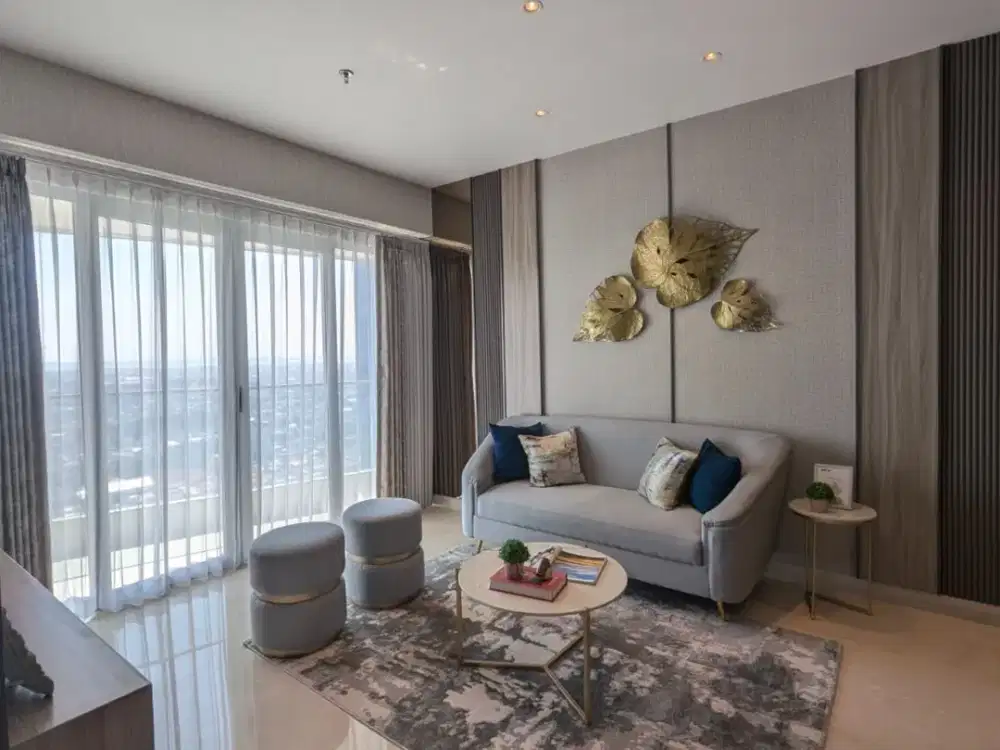 Apartemen One Icon 3 BR Full Furnish Strategis Tengah Kota Surabaya
