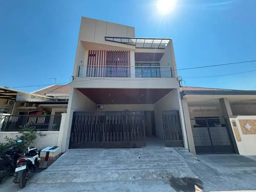 Rumah Baru Mewah 2 lantai ada Rooftop lt 3 Babatan Pantai XRO