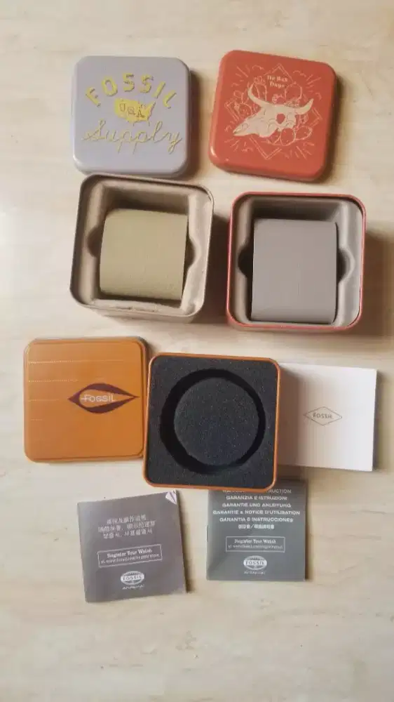 Box fossil 3 pcs original
