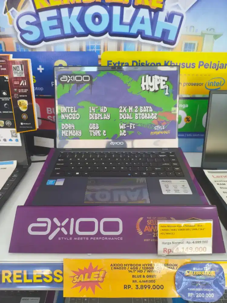 [PROMO PROMO] Laptop Murah Axioo Hype 1 - Untuk Sekolah - Bisa Cicilan