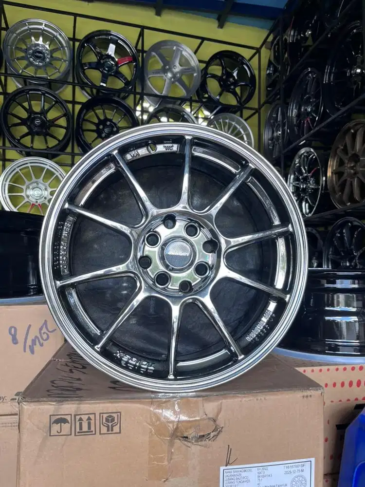 VELG WEDSSPORT BLACK CHROME R16*7 H4*100/114 Jazz,City,Yaris,Mobilio