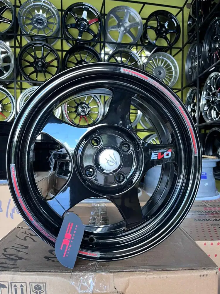 VELG EVO R15*6.5 H4*100 Brio,Jazz,Agya,Calya,Ayla,Mobilio,Vios,Ignis