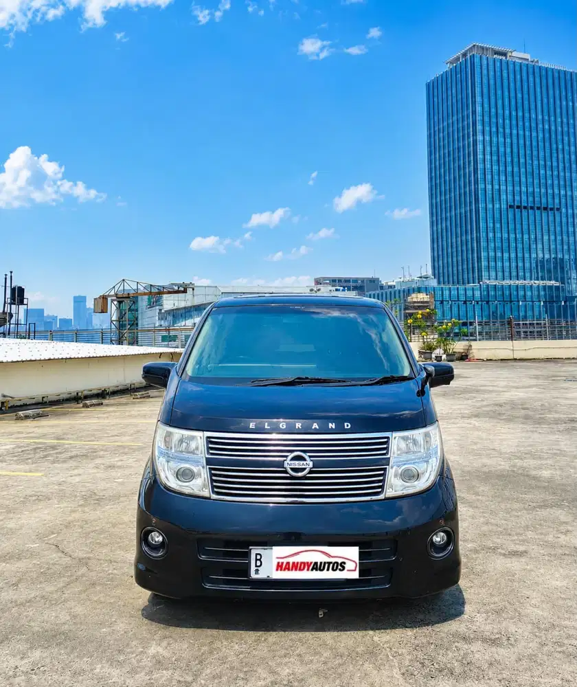 Nissan Elgrand HWS Black Leather Tahun 2008 Automatic Hitam Metalik