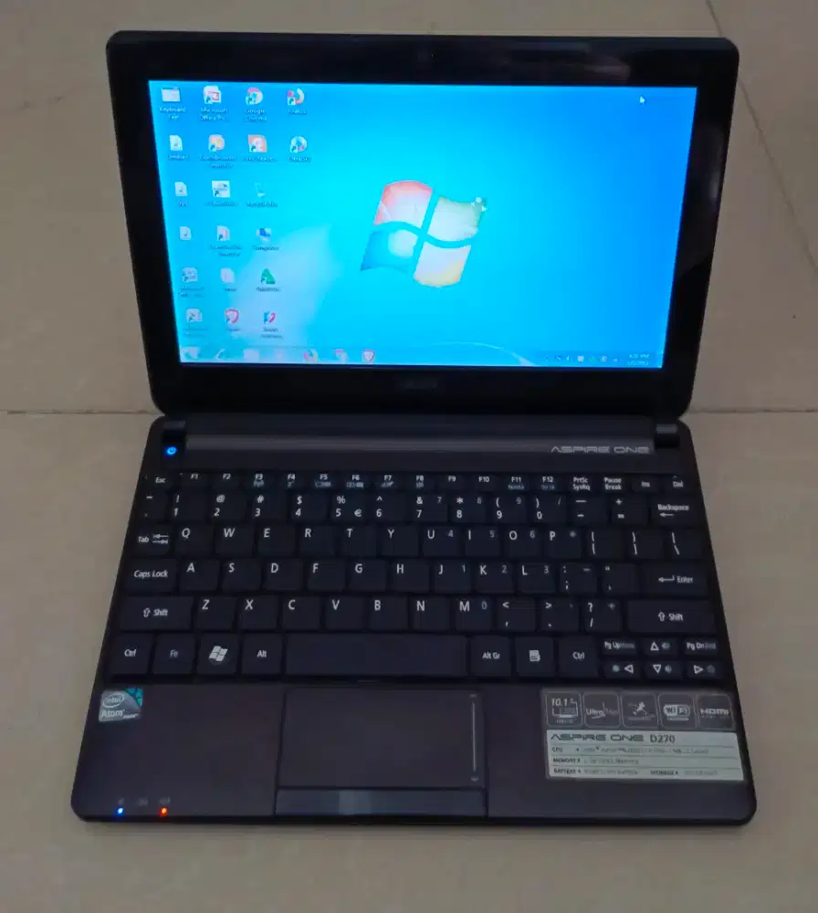 Laptop Notebook acer Aspire One D270 Mulus Plus Upgrade