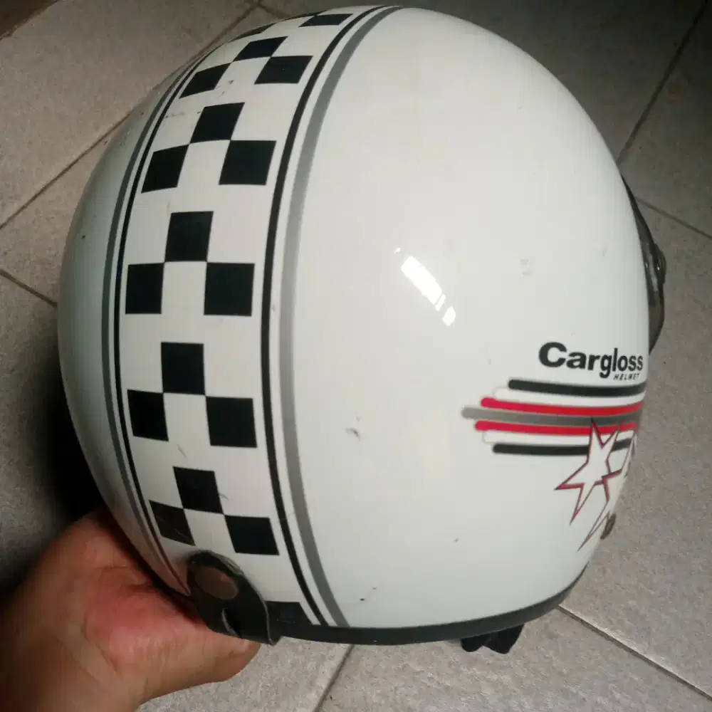 Helm hijab helm perempuan cargloss cfm retro bintang