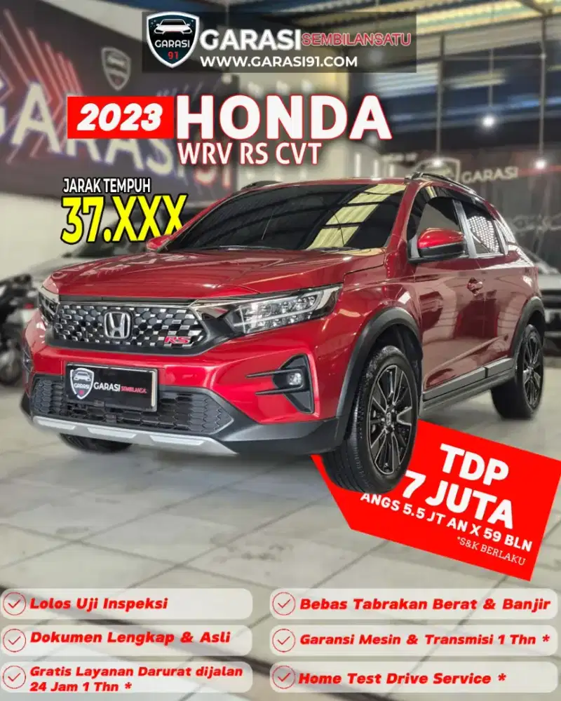 [FREE BBN KTP JKRT] WRV RS AT 2023 KM 35 RB