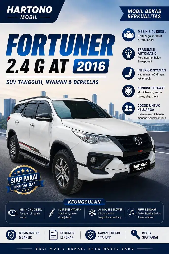FORTUNER 2.4 G AT 2016
