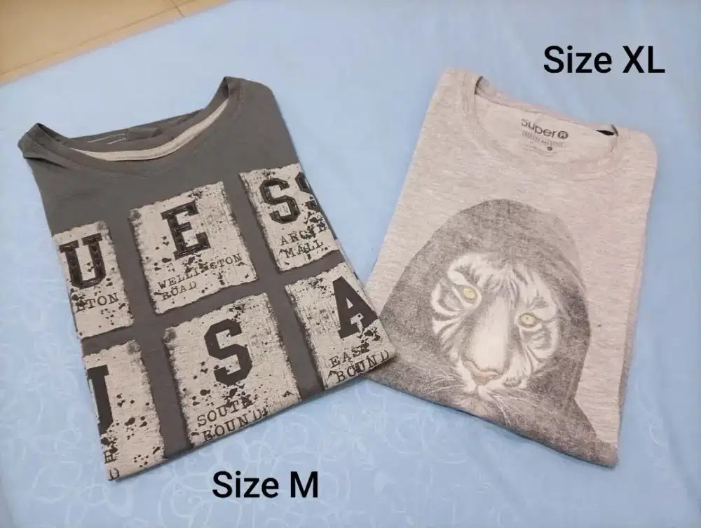 T-shirt Second 2 Pcs Abu-Abu
