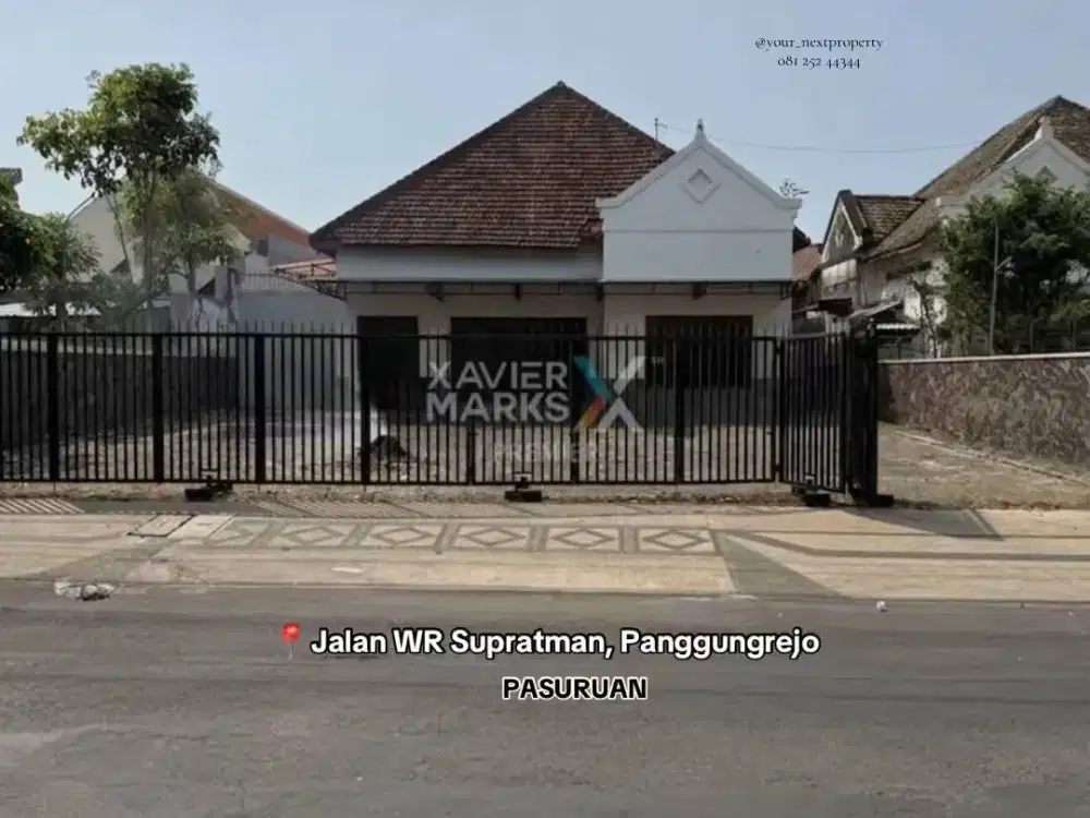 Rumah Usaha Konsep Kolonial Di Poros Jalan WR Supratman, Panggungrejo Kota Pasuruan