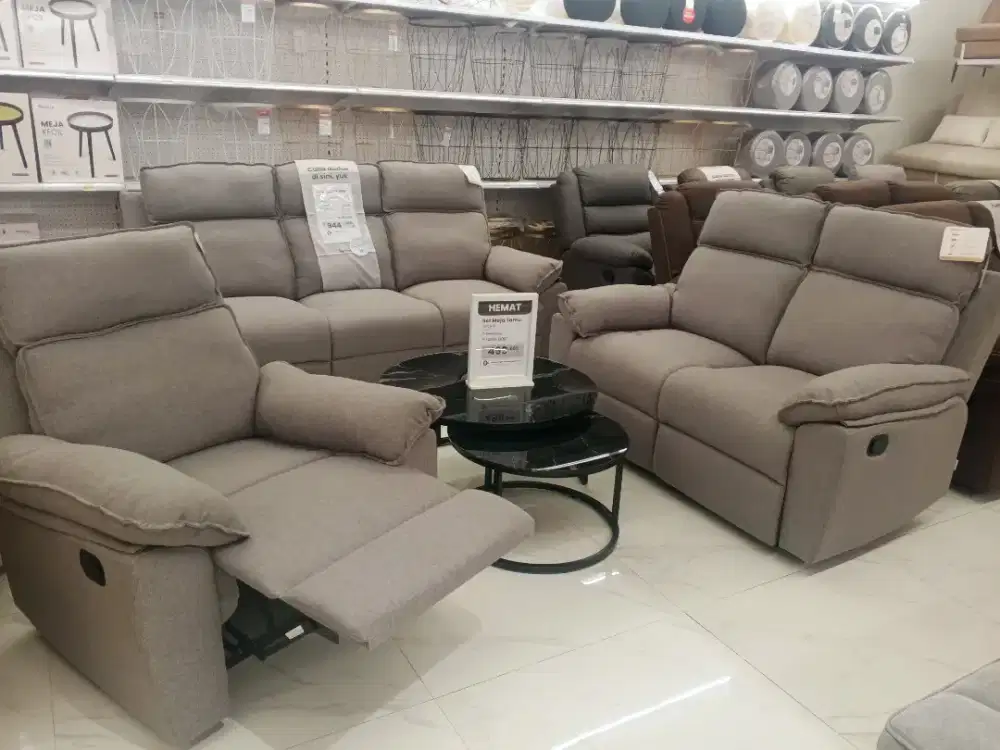 Promo sofa set recliner