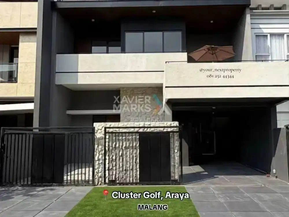 Rumah Design Industrial Modern Di Cluster Golf, Kota Araya Malang