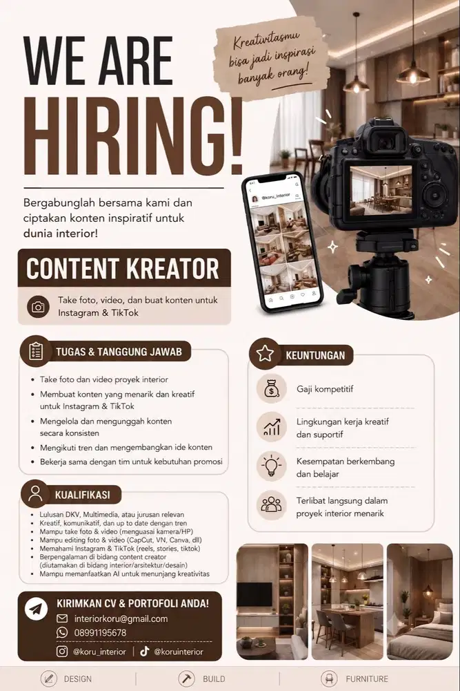 LOWONGAN CONTENT CREATOR