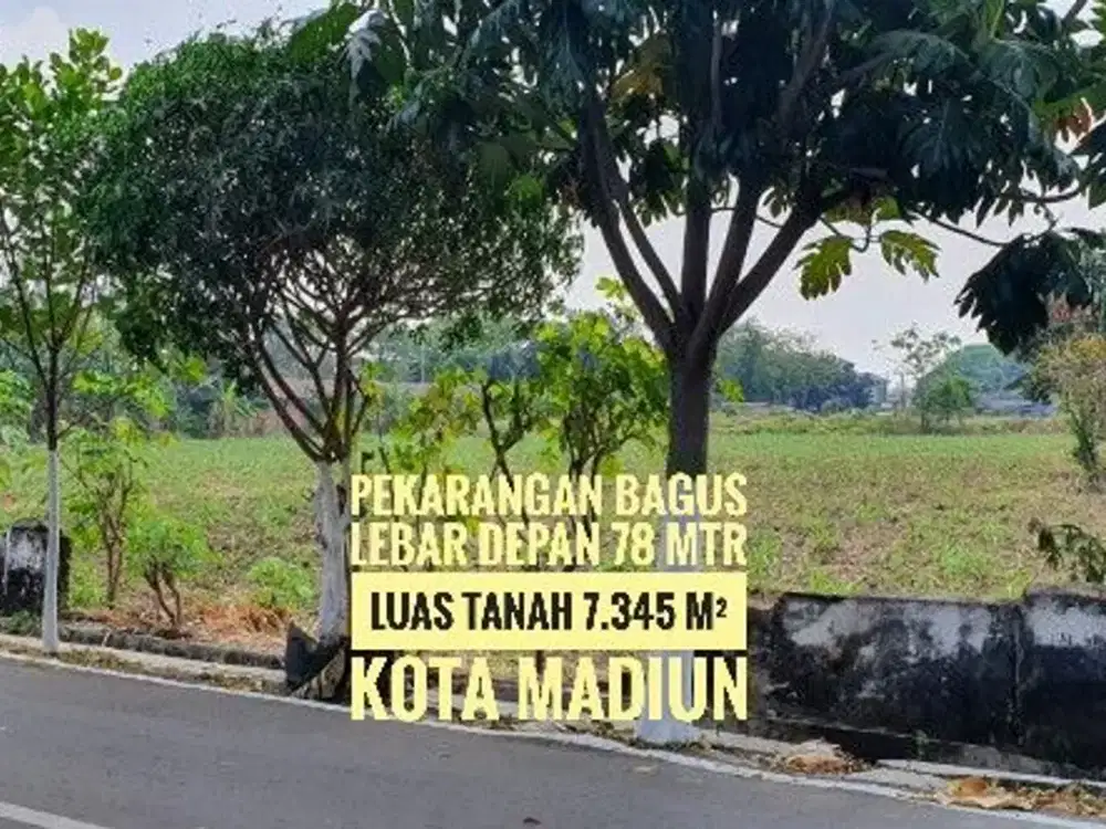 (H) Tanah Pekarangan, Depan RS Griya Husada KOTA MADIUN, Lokasi Ciamik