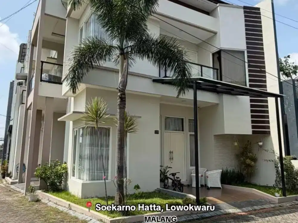 Rumah Modern Minimalis Lokasi Di Area Soekarno Hatta, Lowokwaru Kota Malang