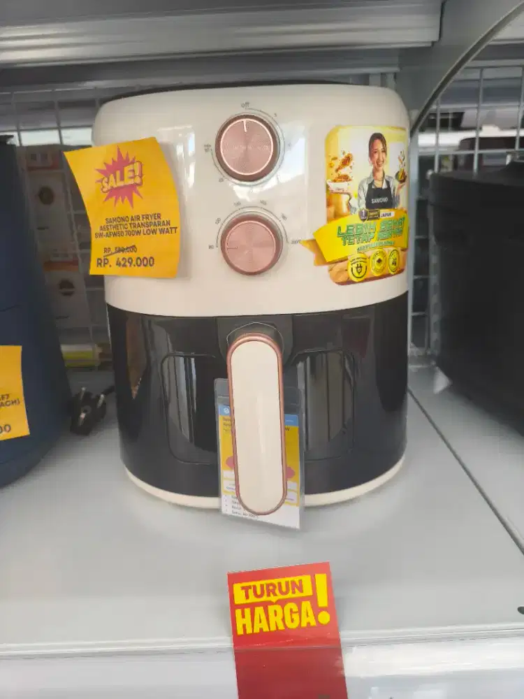 PROMO PROMo Samono Air Fryer Transparan SW-AFW50 Low Watt - CICILAN