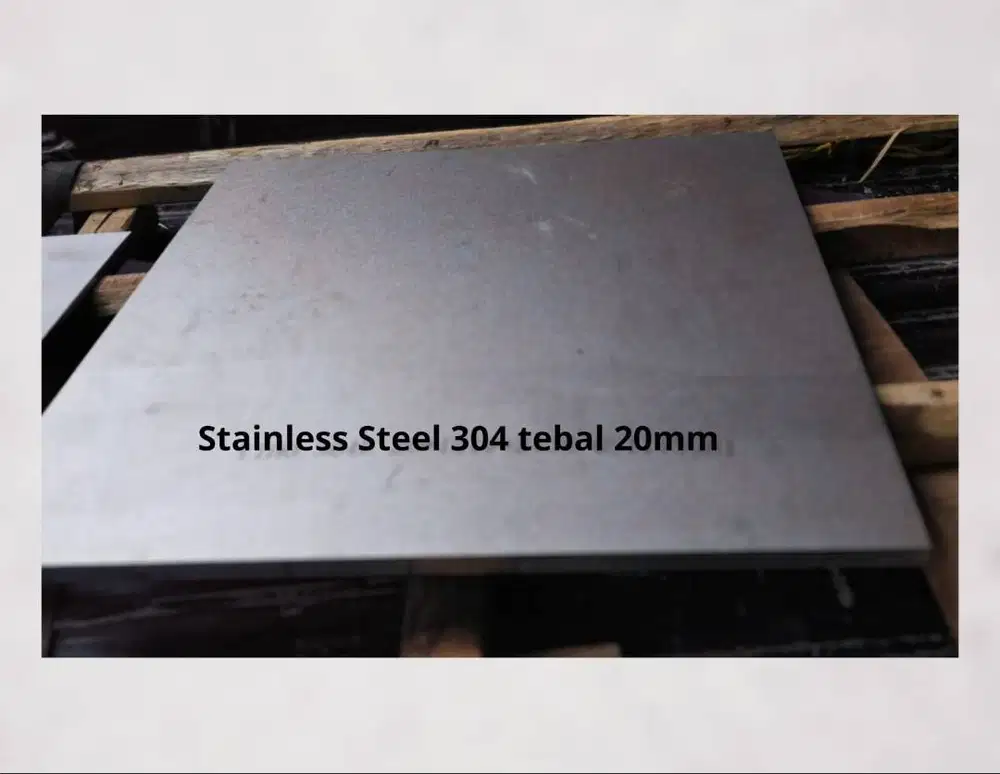 Plat Stainless tebal 20mm 304 Custom Potongan Harga Per 10cm(10x10)cm