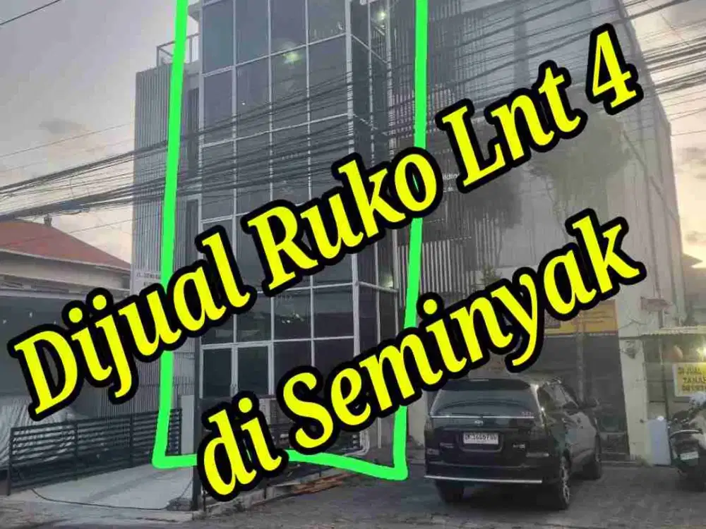 Dijual Ruko Lnt 4 di Jln Saraswati Seminyak Kuta Bali