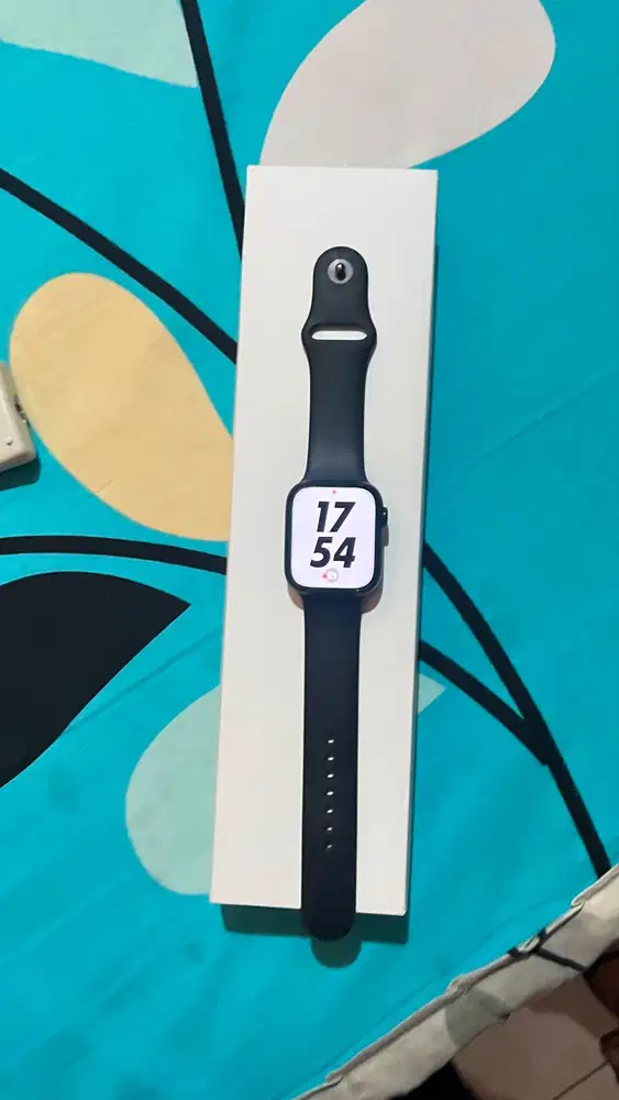 Apple watch series 7 45 mm ex ibox fullset lengkap