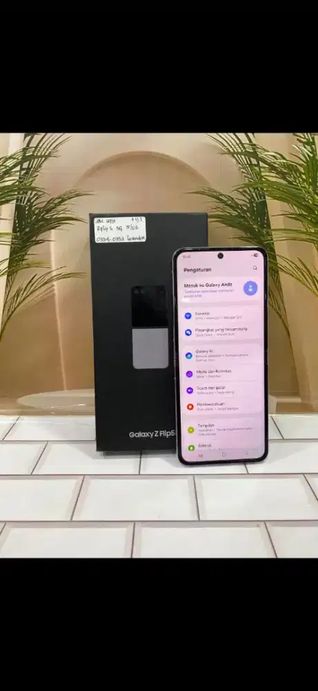 Sm.6931 || Samsung ZFlip 5 5G 8/512Gb Lavender (Sein)