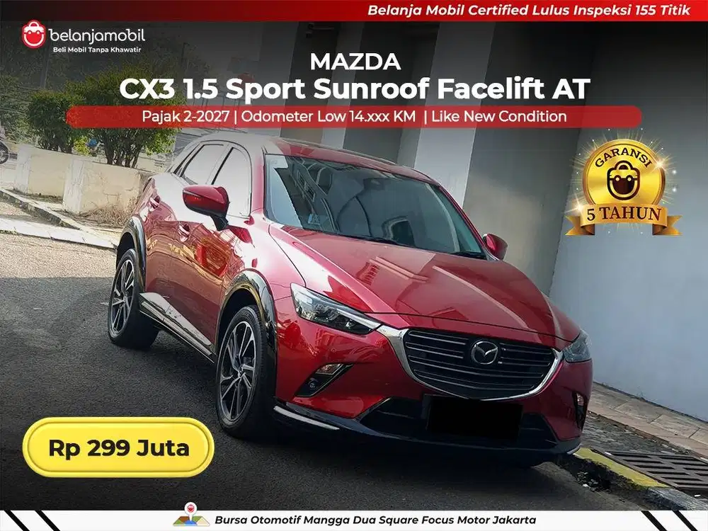 [LOW KM 14RB] Mazda CX-3 CX3 CX 3 1.5 Sport Sunroof Facelift 2024 2025