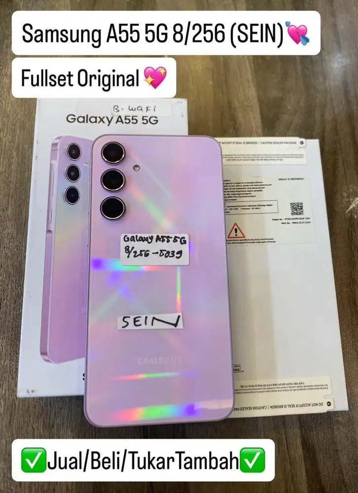 Samsung A55 5G 8/256 Gb Lilac Resmi sein