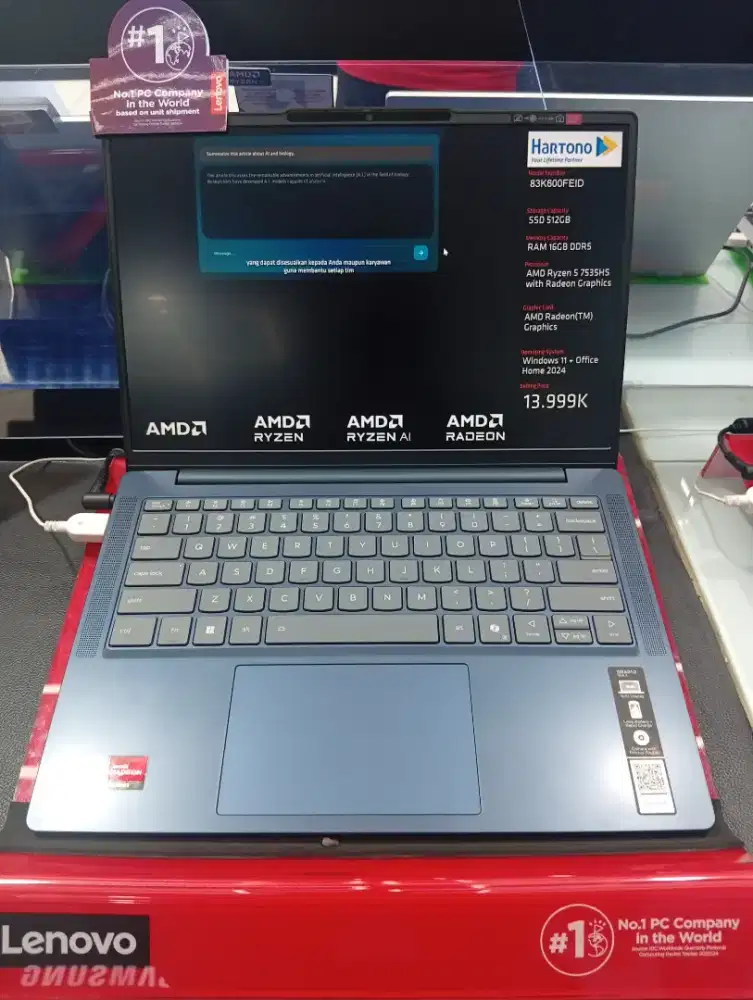 CICILAN INDODANA LAPTOP LENOVO 83K600FEID