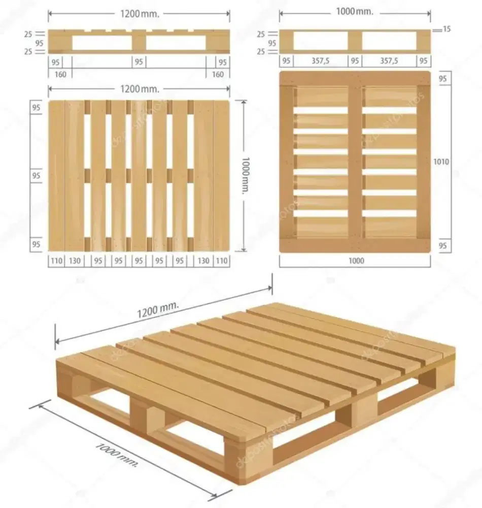 Palet kayu custom