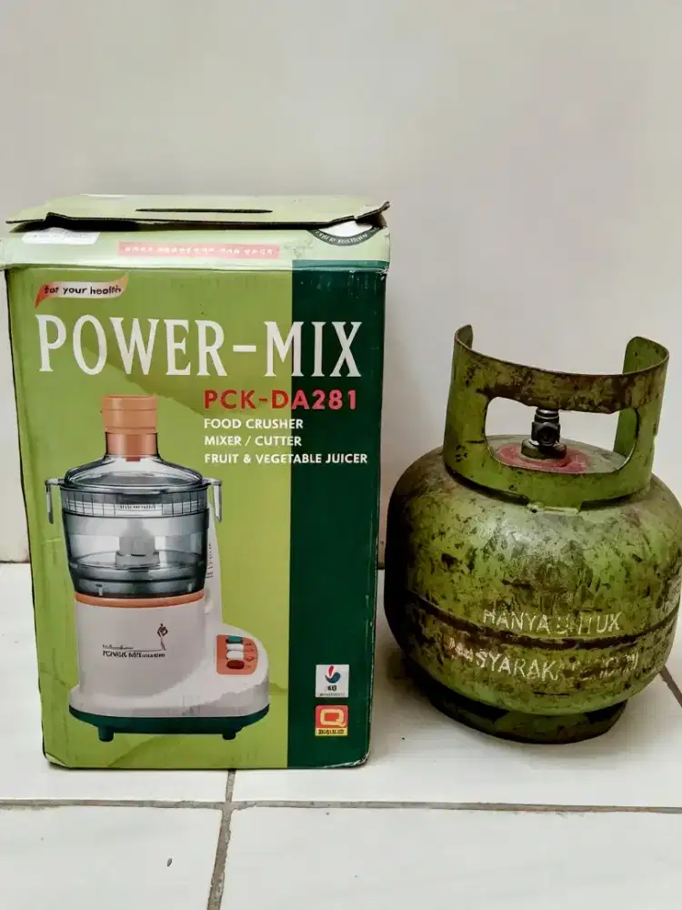 Power Mix Blender 4 in 1 Like New bonus tabung melon 3kg.