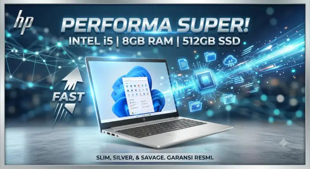 Promo Laptop HP Notebook i5 8/512 SSD silver