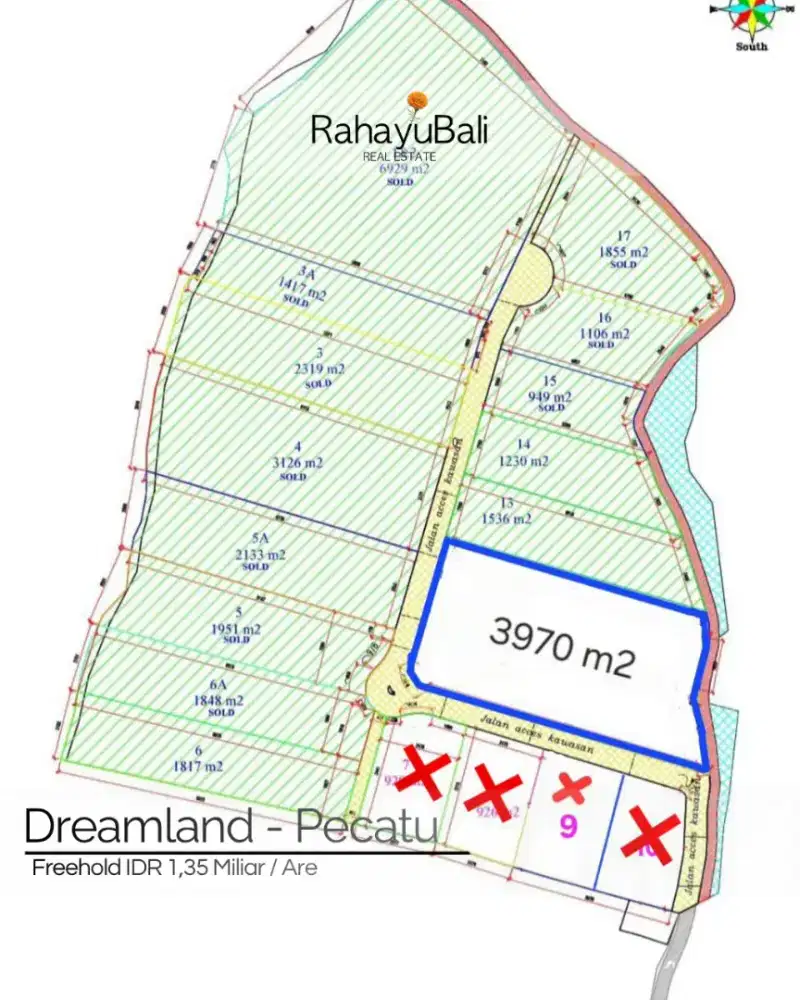 Luxury Plot Cemongkak Beach - Bingin