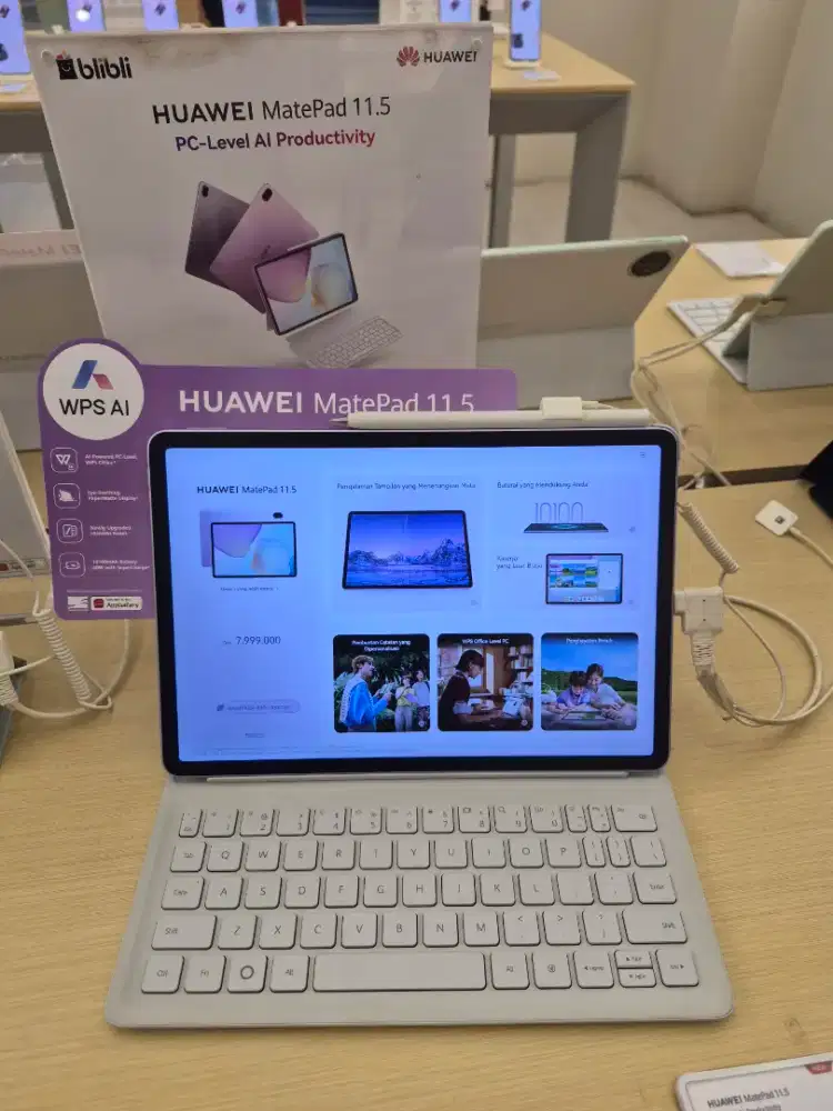 (BARU) HUAWEI MATEPAD 11.5 AG 8/256 WPS AI GRATIS PEN KEYBOARD