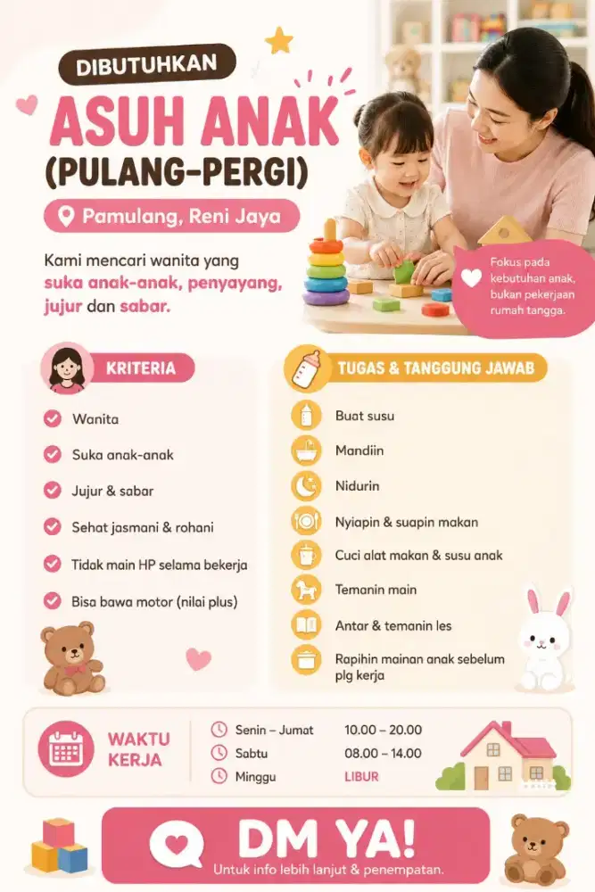 Pengasuh Anak Pulang Pergi (PP)
