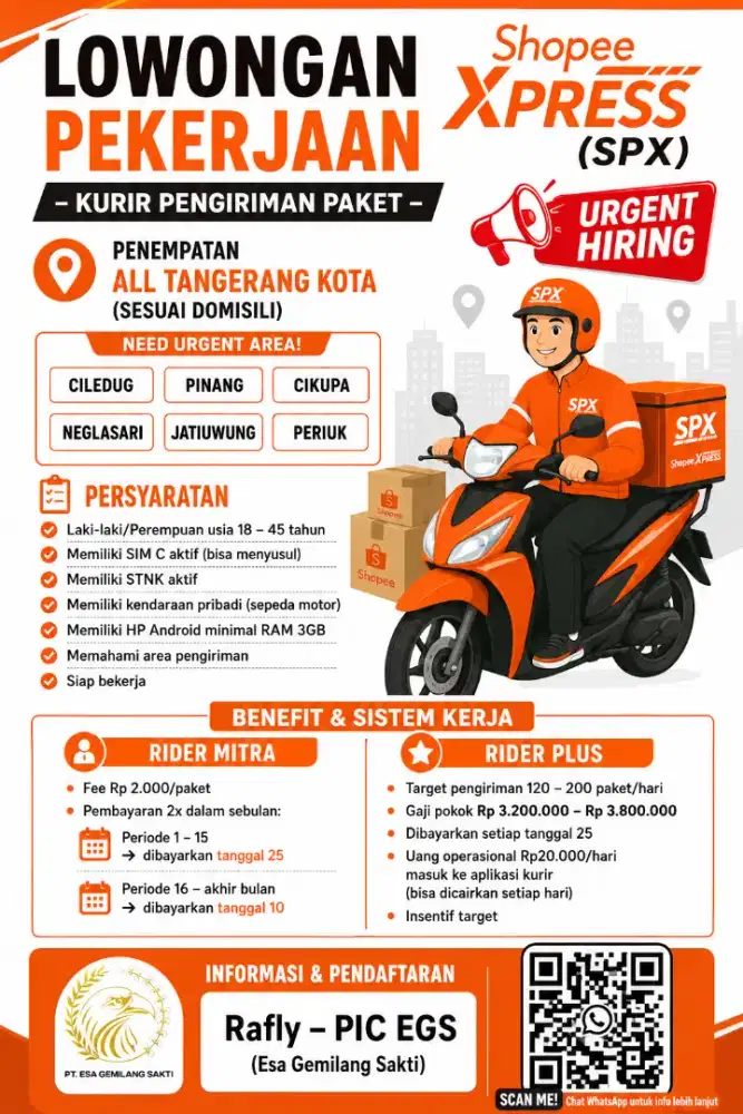 Rider Kurir Shopee Express (SPX)