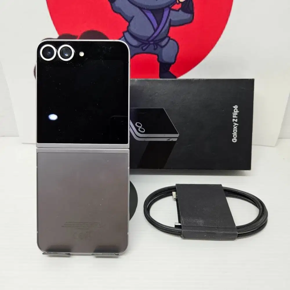 Samsung Galaxy Z Flip 6 Silver 12/256 Fullset Ex Inter Sinyal On