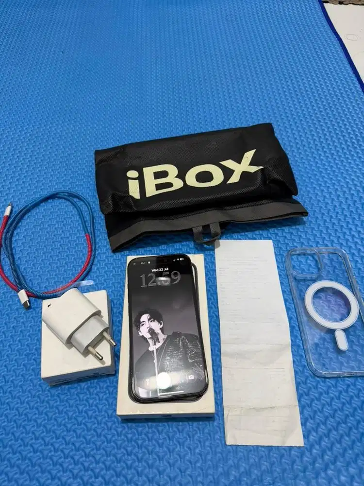 iPhone 15 128GB Black iBox Fullset | Bonus Charger Apple Ori 20W+Case