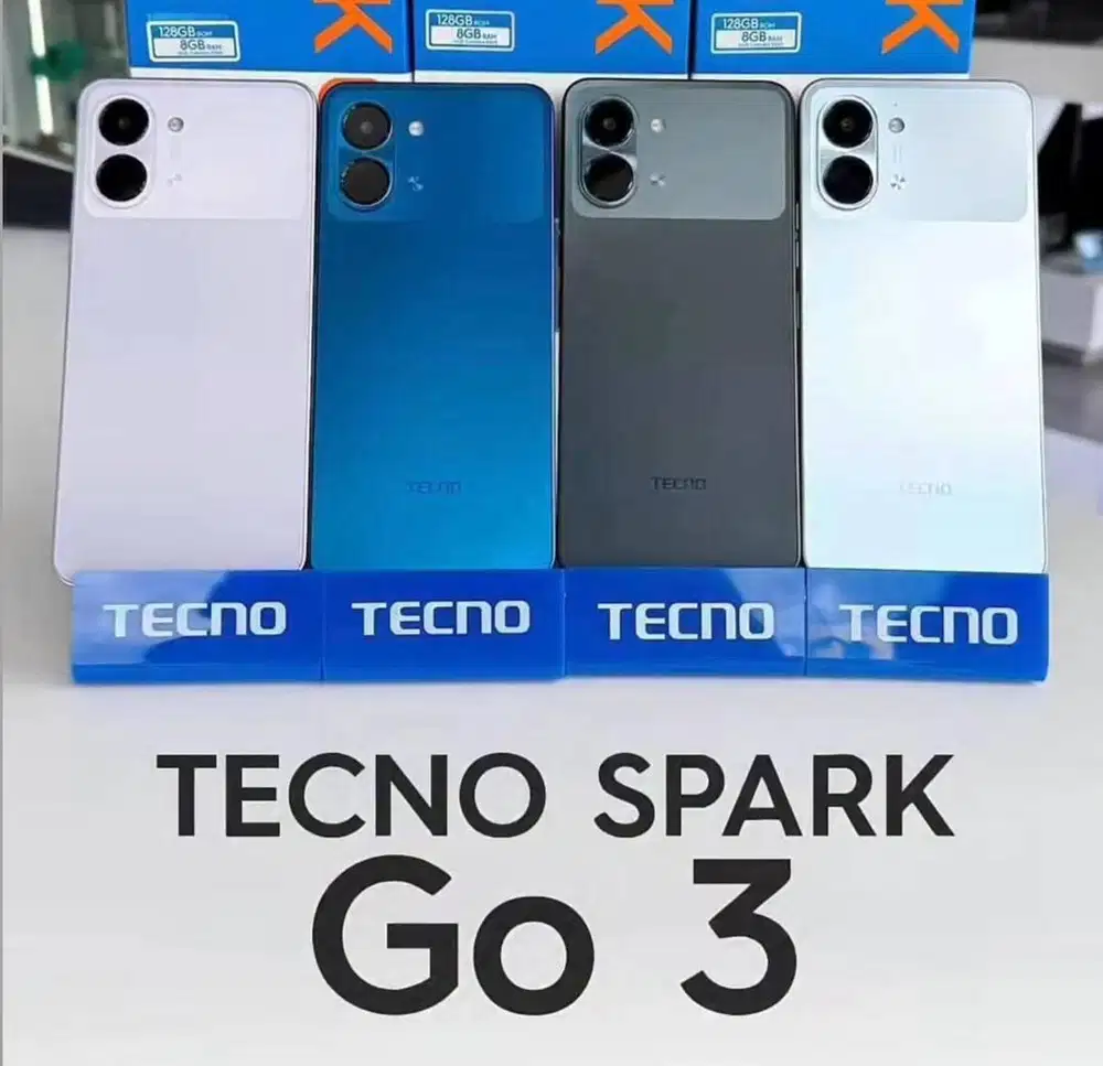Tecno Spark Go 3 4/128 black (baru) bisa kredit lewat Home Credit