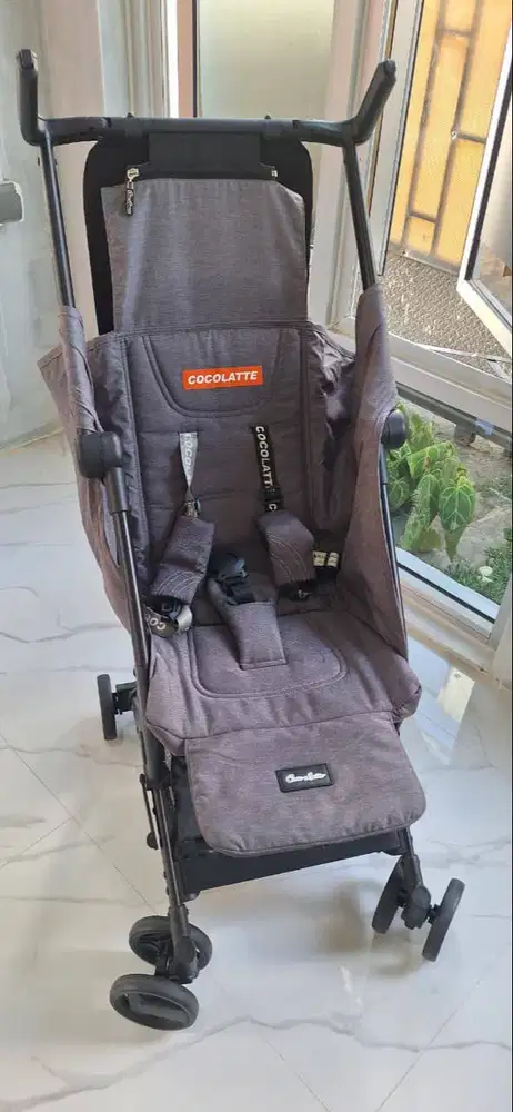 Stroller Cocolatte Minima+ Grey (Cabin Size) Terawat [Tangan Pertama]