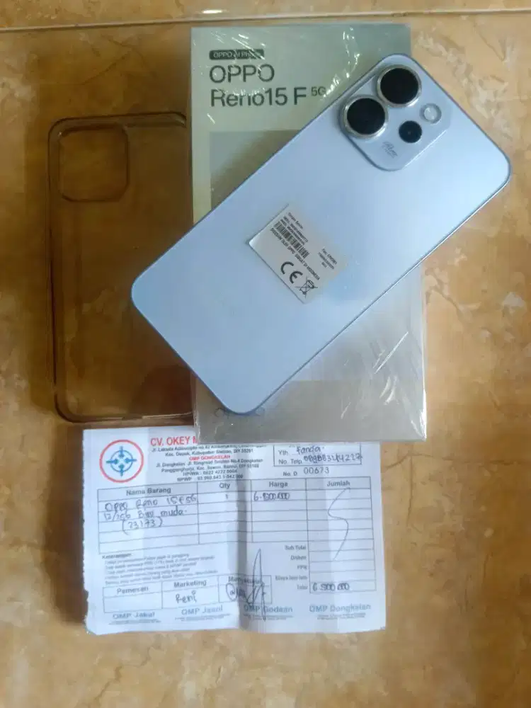 Jual Oppo Reno 15F 5G ram12/256 mulus segel normal lengkap ori
Bisa tt
