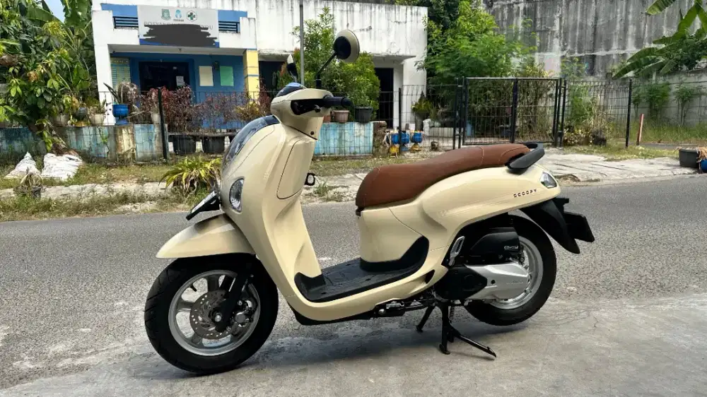 SCOOPY 2026 HONDA SCOOPY STYLISH PRESTIGE KEYLESS KREM CREAM BEIGE