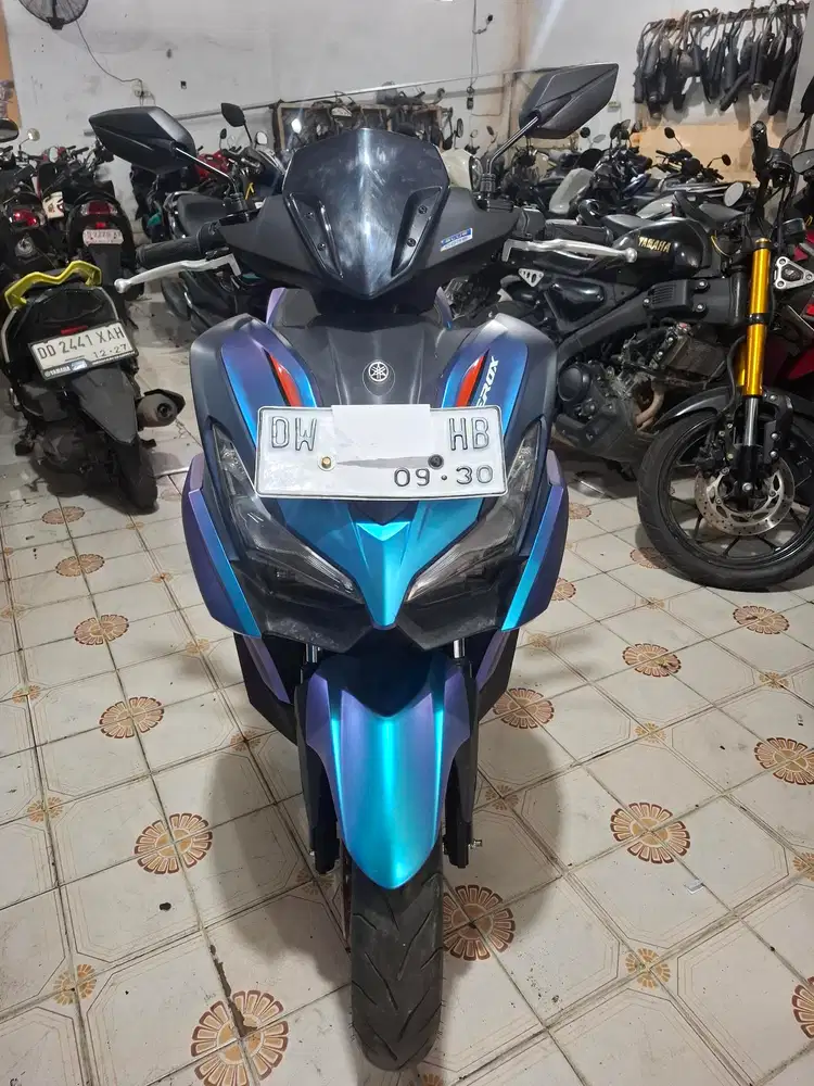 Yamaha Aerox ABS 155cc 2025 biru plat DW